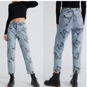 PacSun Eco Butterfly High Rise Straight Denim Jeans Size 31/12